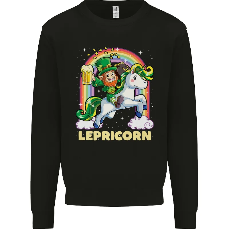 Lepricorn Funny St Patricks Day Leprechaun Mens Sweatshirt Jumper