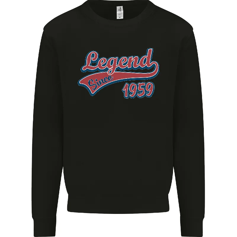 Legend Since 65th Birthday 1959 Mens Sweatshirt Jumper