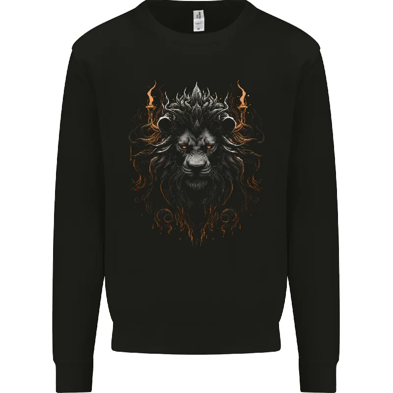 King of the Lions Fantasy Mens Sweatshirt Jumper