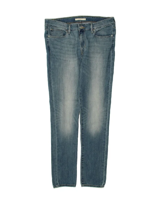 LEVI'S Womens 711 Skinny Jeans W32 L30 Blue Cotton