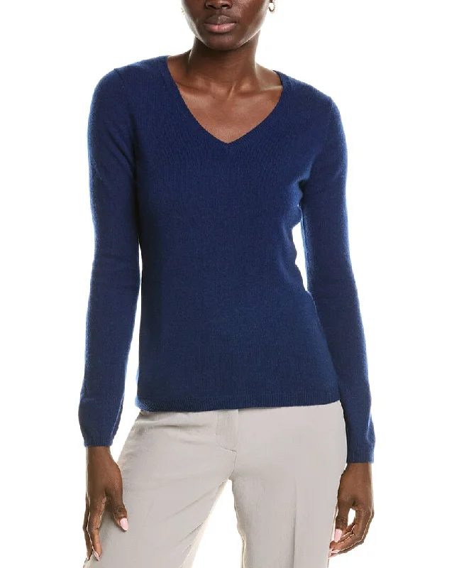 Sofiacashmere Modern V-Neck Cashmere Sweater Softest cashmere sweaters