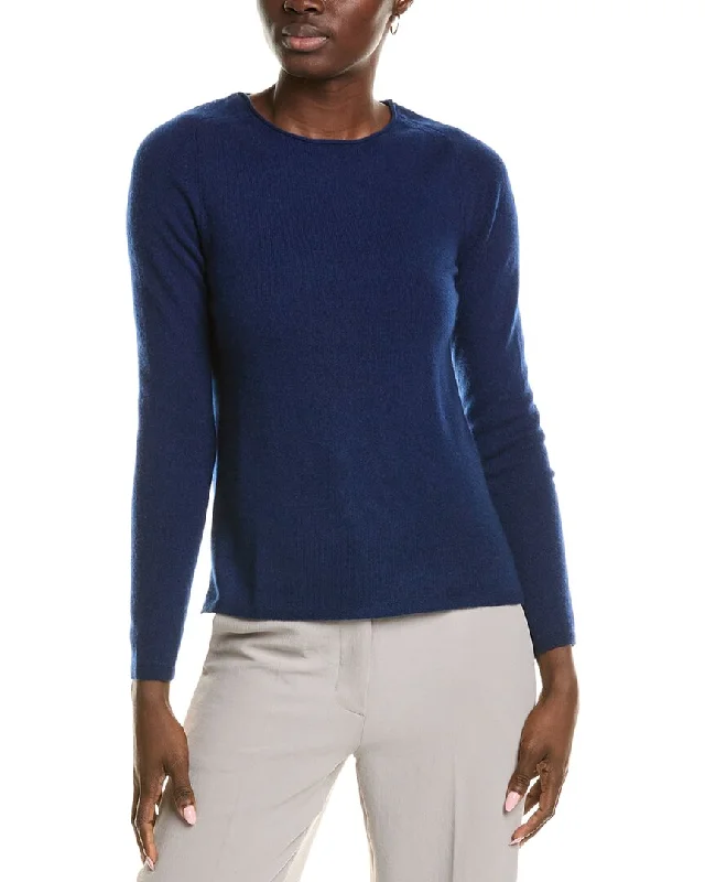 Sofiacashmere Relaxed Crewneck Cashmere Sweater Affordable sweaters