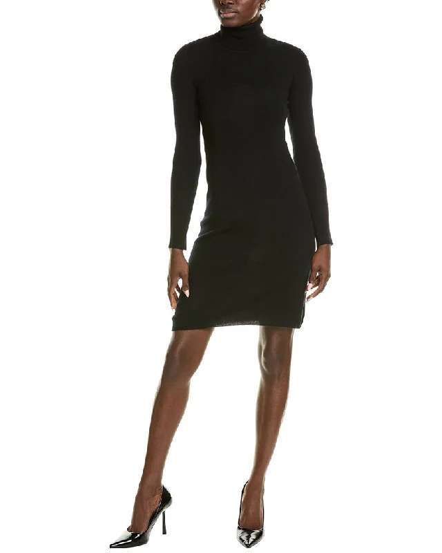 Sofiacashmere Classic Turtleneck Cashmere Sweaterdress Formal sweaters