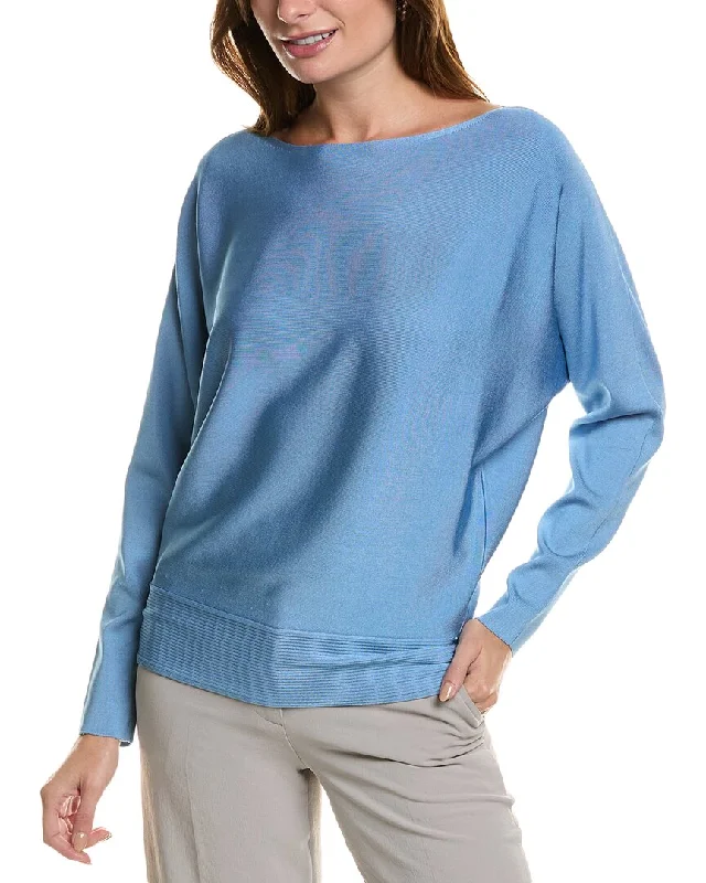 Lafayette 148 New York Bateau Neck Dolman Sweater Cashmere sweaters