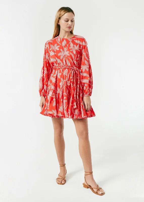 Ella Dress | Optical Floral Flattering mini dresses for all body types