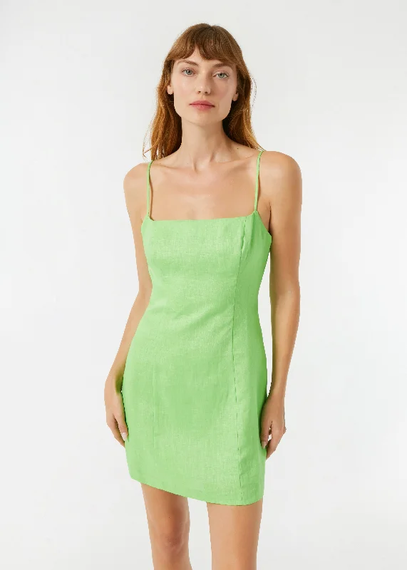 Linen Jackie Dress | Green Lemon Winter mini dresses