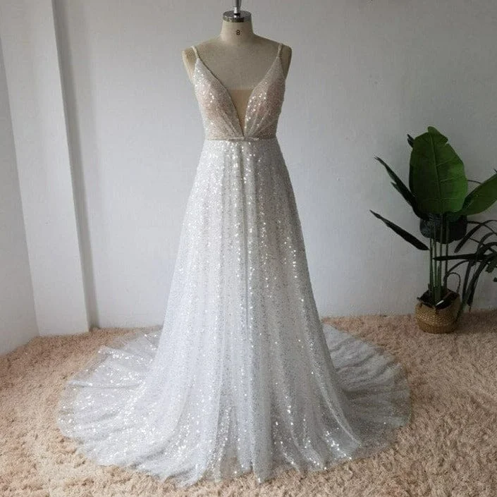 Starlit Charm Bridal Dress Off-shoulder Bridal Gown