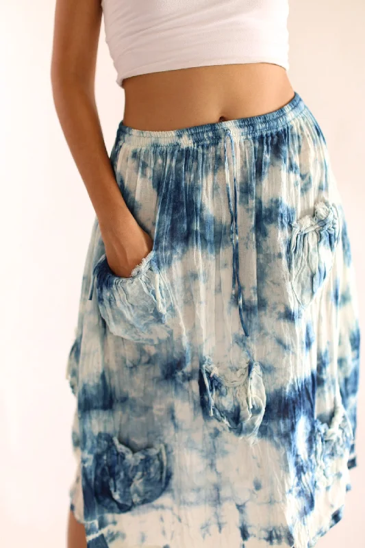 INDIGO DYE SKIRT LORIS Street style unclassified skirts