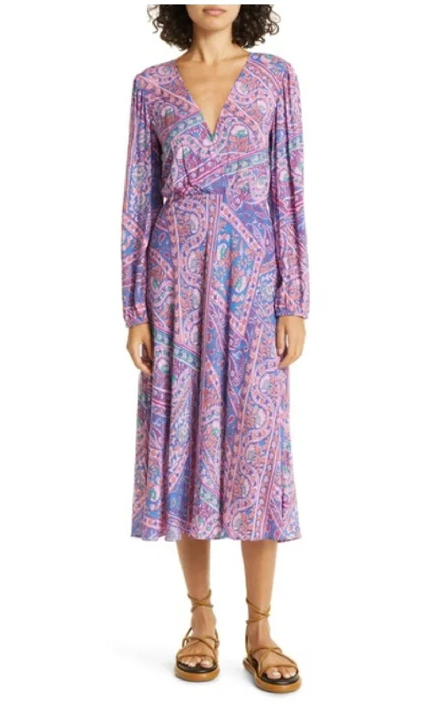 Ba&Sh Frankie paisley midi - Size 1 = UK size 8 Chic midi dresses