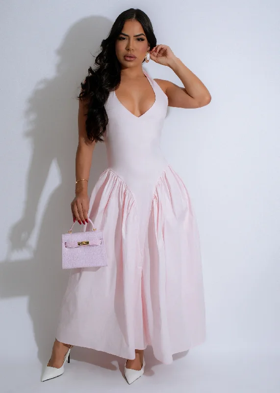 Desert Breeze Midi Dress Pink Formal midi dresses