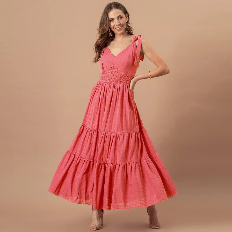 Kept Close Smocked Maxi Dress - Fuchsia - FINAL SALE Prom maxi dresses