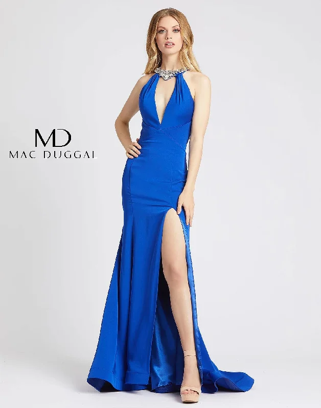 Mac Duggal 66465 Prom Long Formal Halter Dress Sexy maxi dresses