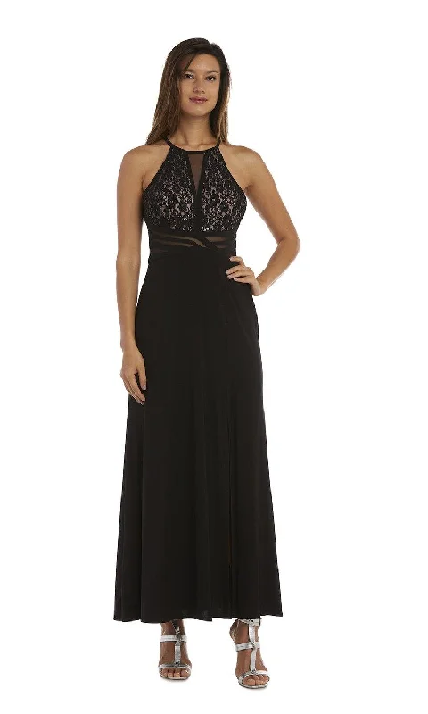 Morgan & Co 12524 Formal Inset Bodice Long Formal Dress Sexy little black maxi dresses