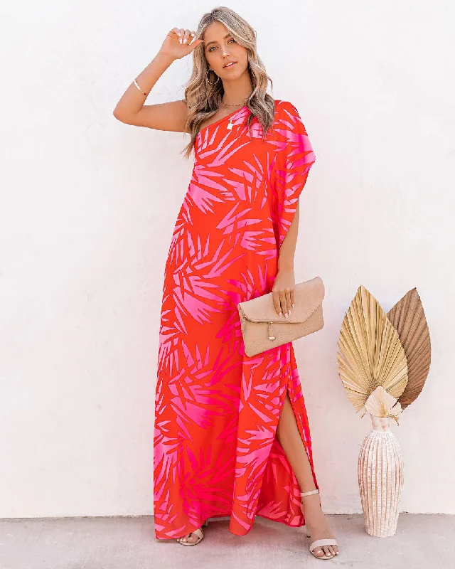 Tropical Bliss One Shoulder Statement Maxi Dress ASOS maxi dresses