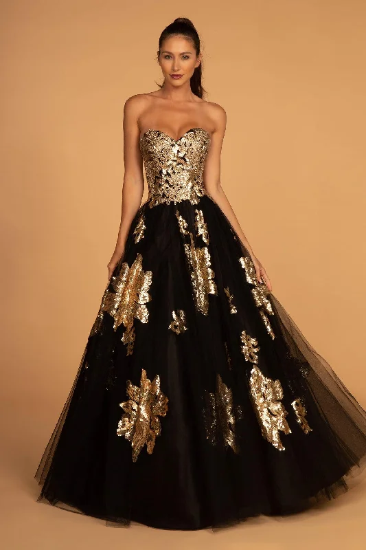 Black and Gold Sweetheart Long Prom Dress Cheap maxi dresses