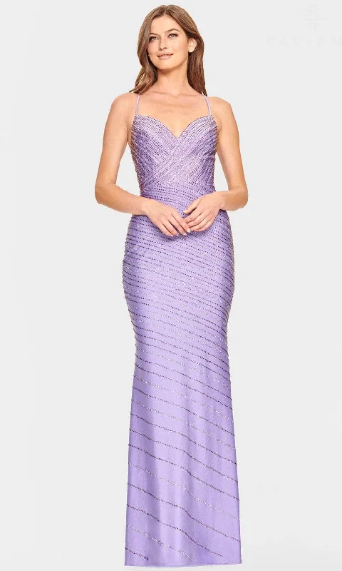 Faviana S10830 - Sleeveless V Neck Evening Dress Lightweight party dresses for summer