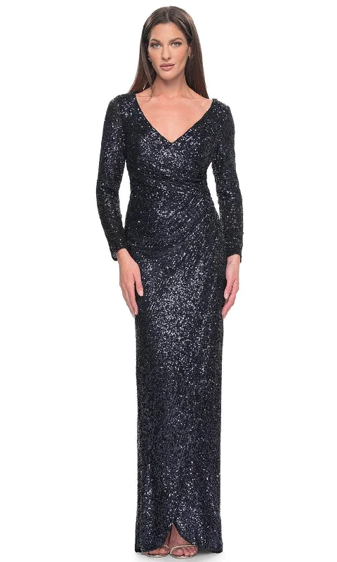 La Femme 31698 - Sequin V-Neck Evening Dress Garden party dresses