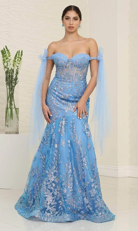 May Queen RQ8121 - Sequin Mermaid Evening Gown Engagement party dresses