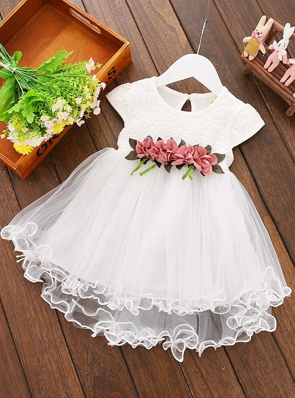 Floral Dress Princess Party Tulle Flower Dresses Elegant floral dresses