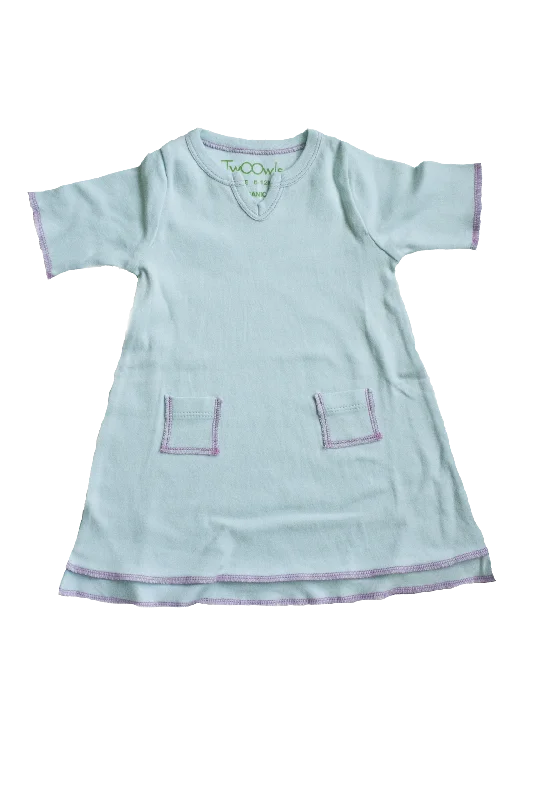 Organic Blue Baby Tunic Pocket Dress Party unclassified dresses