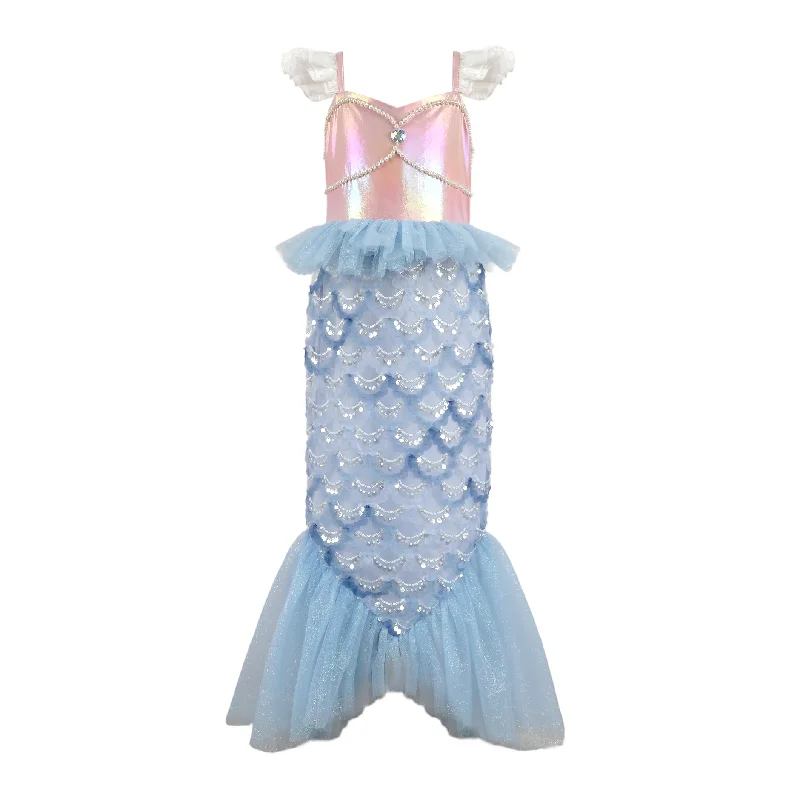 Blue Mermaid Dream Costume Ruffled unclassified dresses