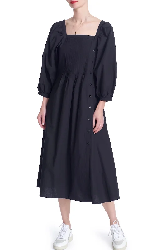 CLAUDIA PLEAT NECK DRESS- SUSTAINABLE Popular unclassified dresses