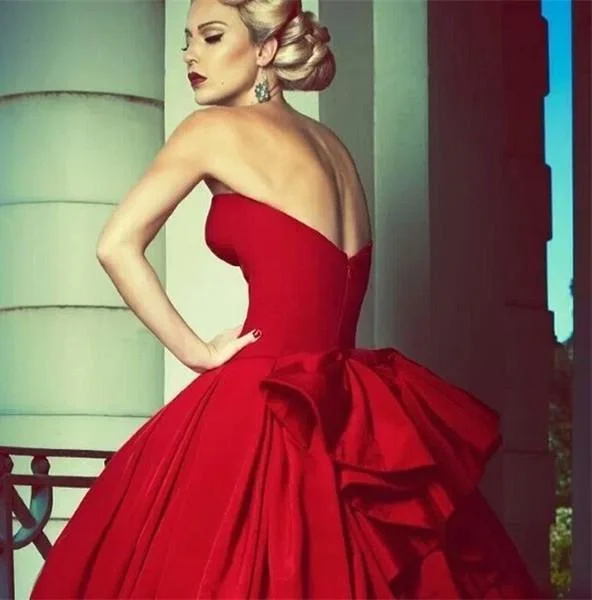 Designer Sweetheart Red Ball Dresses Fall unclassified dresses