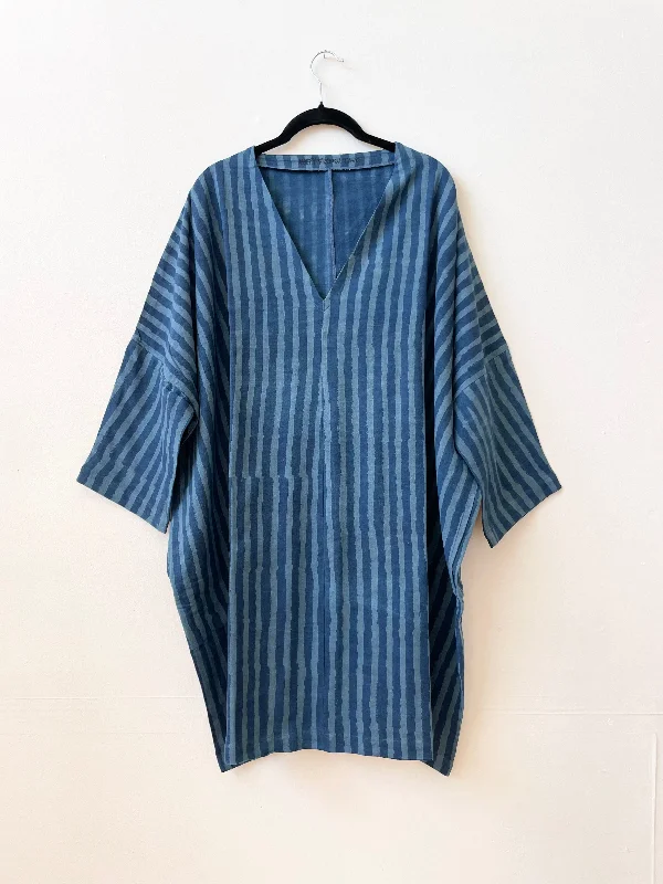 Dress / Tunic Indigo Dark Stripe Halter unclassified dresses