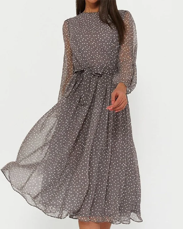 Drusilla | Elegant dress with polka dots Pastel unclassified dresses