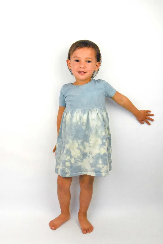 Kids Organic Plant-dyed Shibori Dress Chiffon unclassified dresses