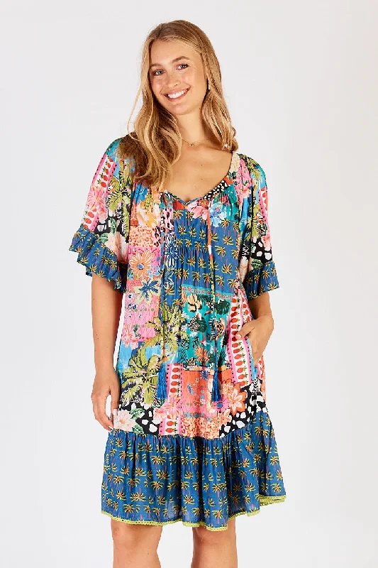 LulaLife Avoca Dress Ocean Tiered unclassified dresses