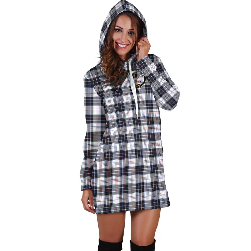 MacRae Dress Modern Tartan Hoodie Dress with Family Crest Elegant unclassified dresses