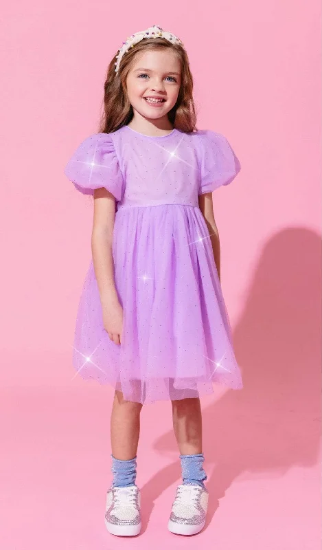 Magic Lavender Crystal Dress Ruched unclassified dresses