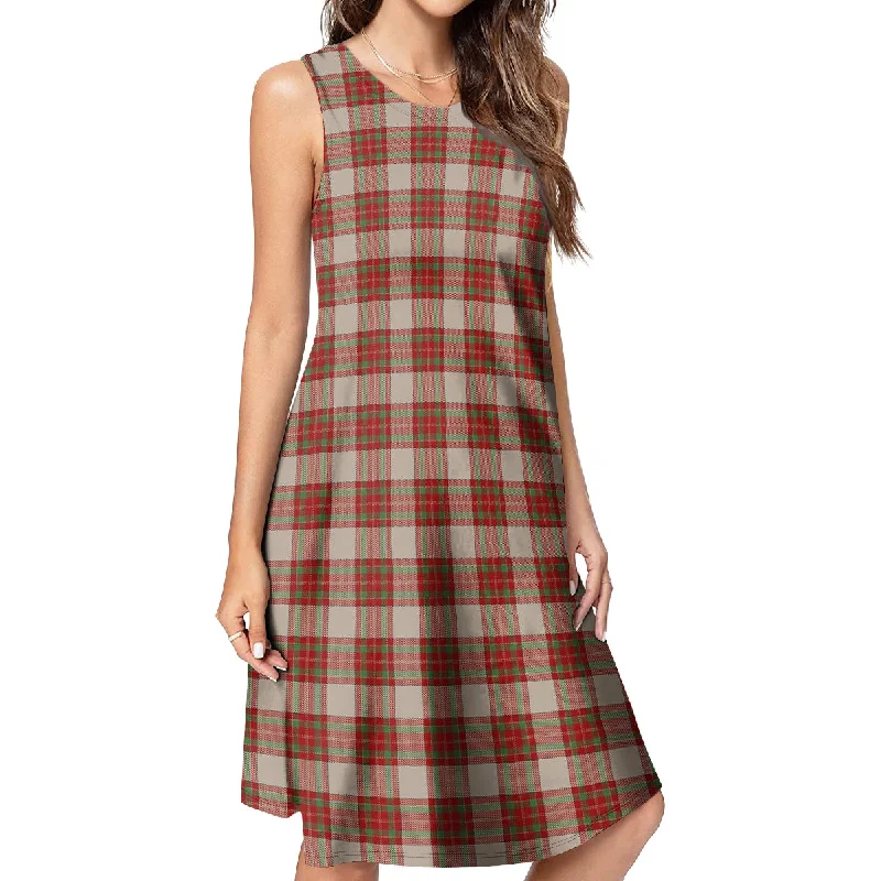 McBrayer Dress Tartan Womens Casual Dresses Pastel unclassified dresses