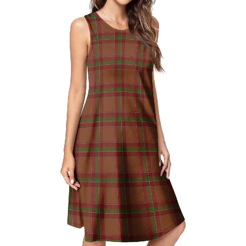 McBrayer Tartan Womens Casual Dresses Elegant unclassified dresses