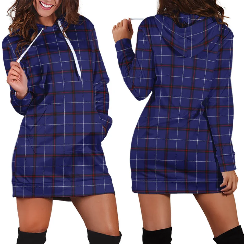 McCallie Tartan Hoodie Dress Short unclassified dresses