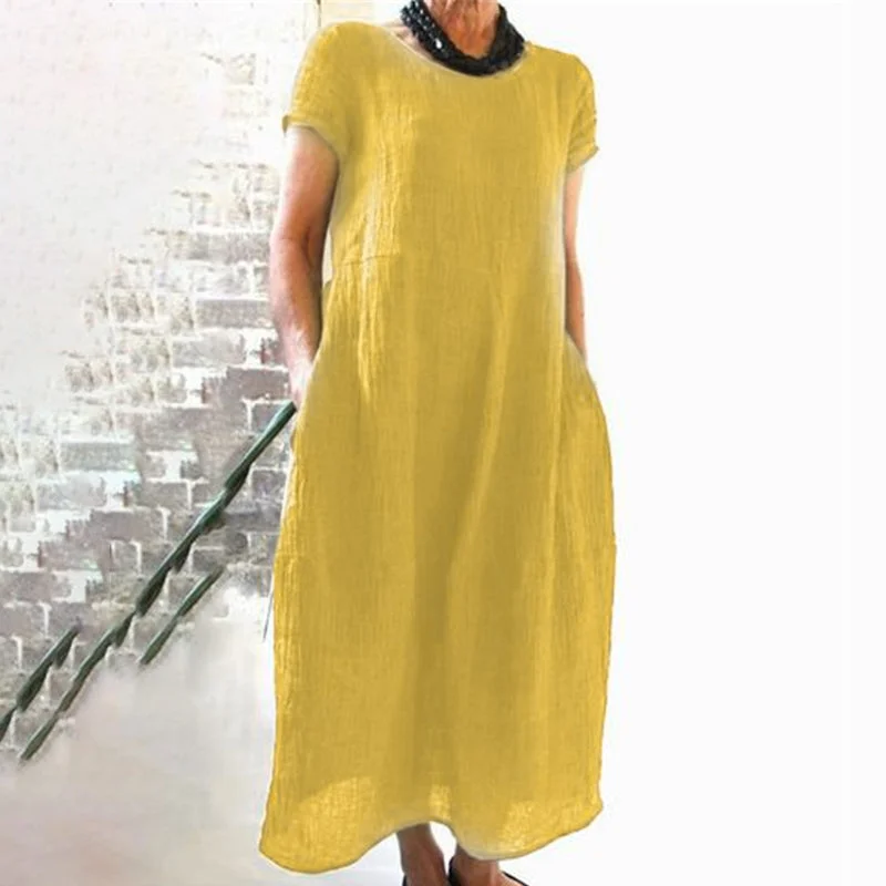 Mika| Plain-colored loose dress Boho unclassified dresses