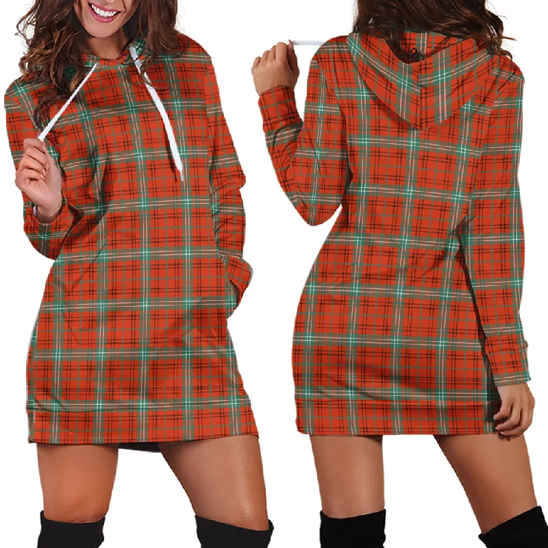 Morrison Red Ancient Tartan Hoodie Dress Lounge unclassified dresses