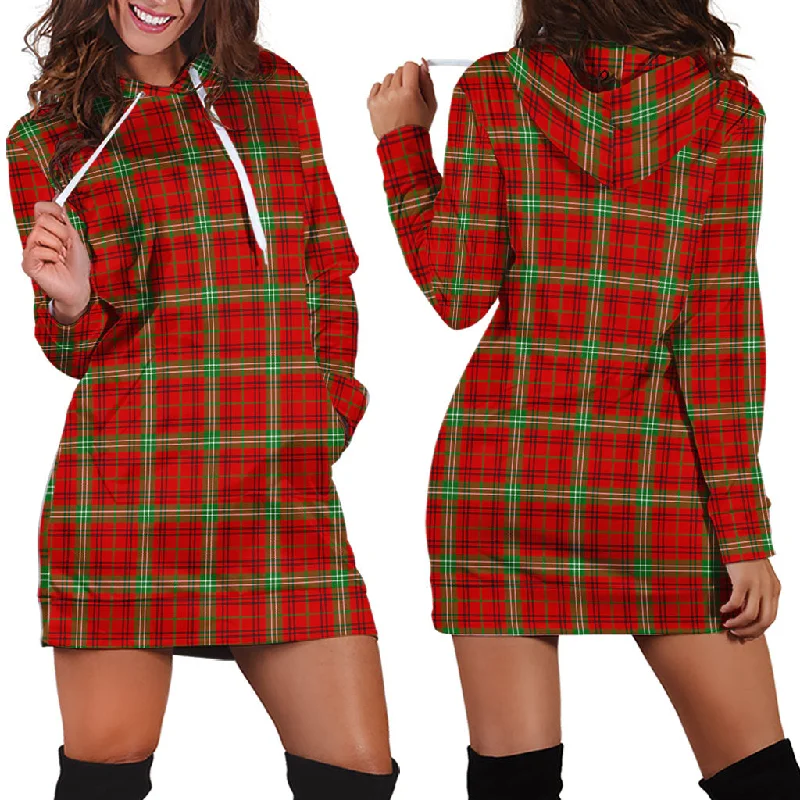 Morrison Red Modern Tartan Hoodie Dress Street style unclassified dresses