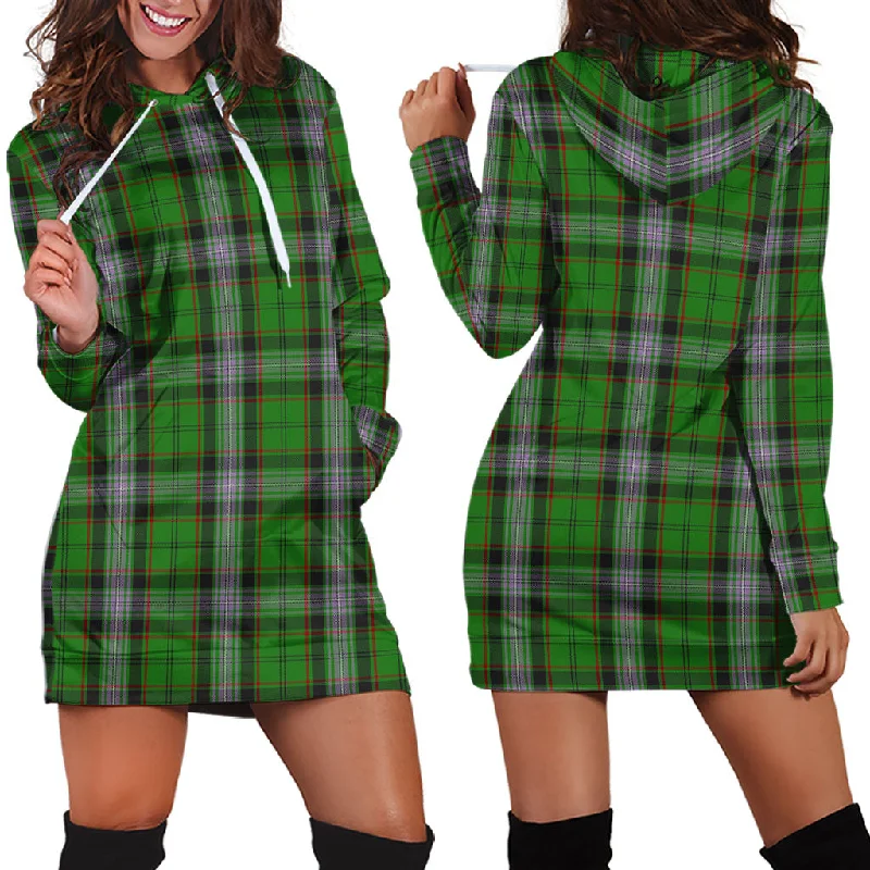 Moss Tartan Hoodie Dress Knitted unclassified dresses