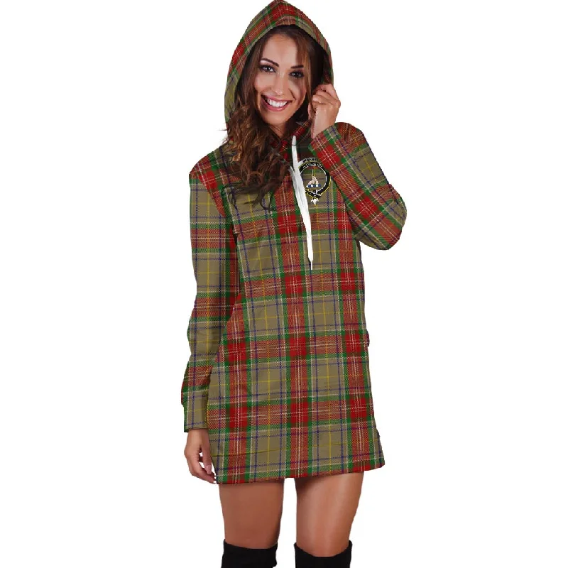 Muirhead Old Tartan Hoodie Dress with Family Crest Elegant unclassified dresses