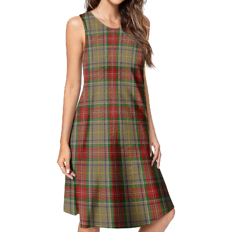 Muirhead Old Tartan Womens Casual Dresses Preppy unclassified dresses