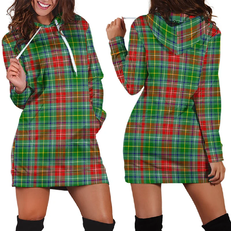 Muirhead Tartan Hoodie Dress Satin unclassified dresses