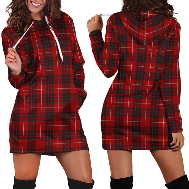 Munro Black and Red Tartan Hoodie Dress Budget-friendly unclassified dresses