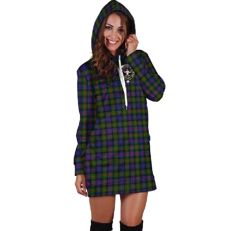 Murray of Atholl Modern Tartan Hoodie Dress with Family Crest High-end unclassified dresses