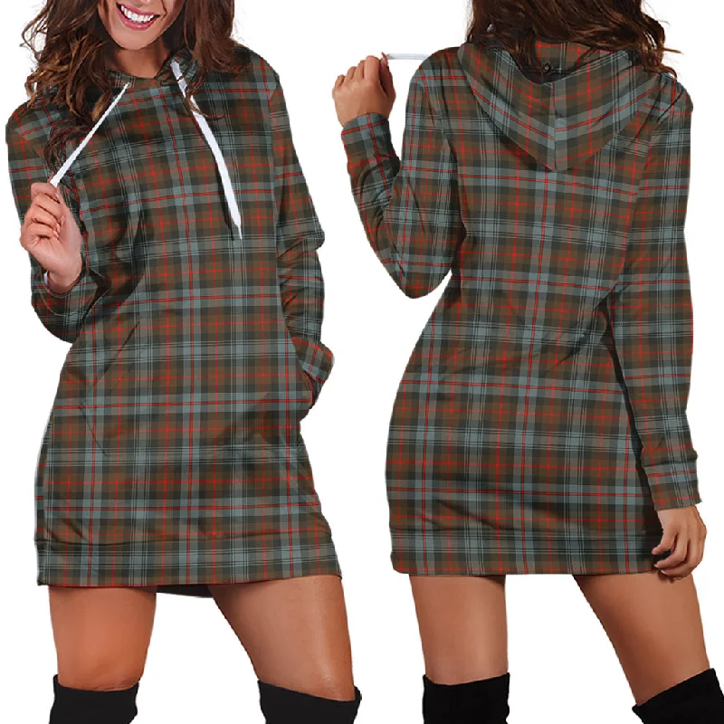 Murray of Atholl Weathered Tartan Hoodie Dress Open-back unclassified dresses