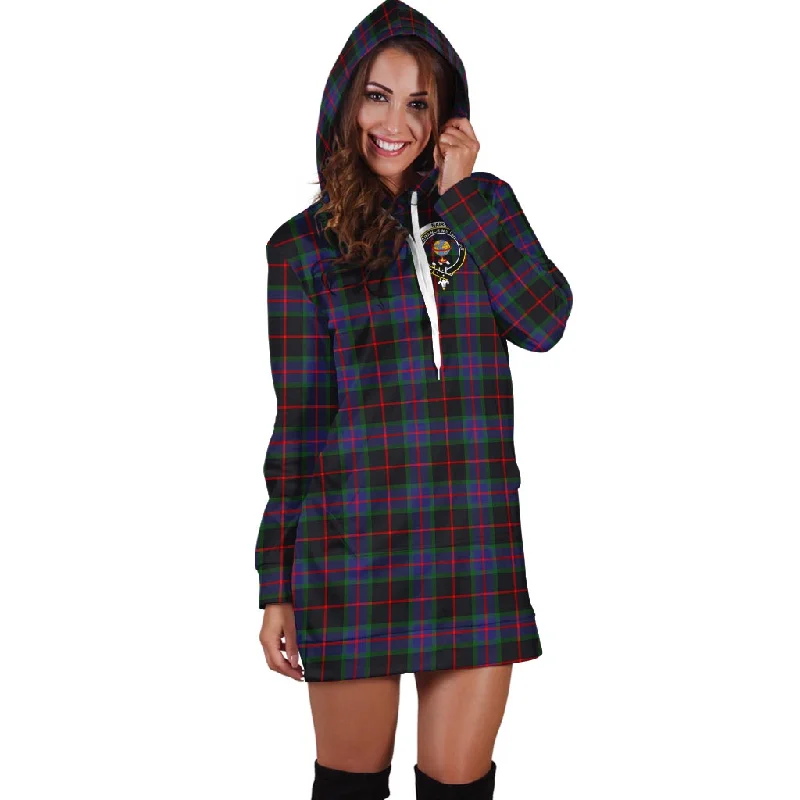 Nairn Tartan Hoodie Dress with Family Crest Beach unclassified dresses