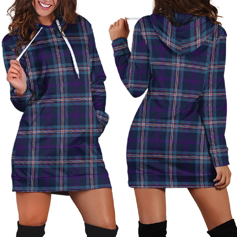 Nevoy Tartan Hoodie Dress Lounge unclassified dresses