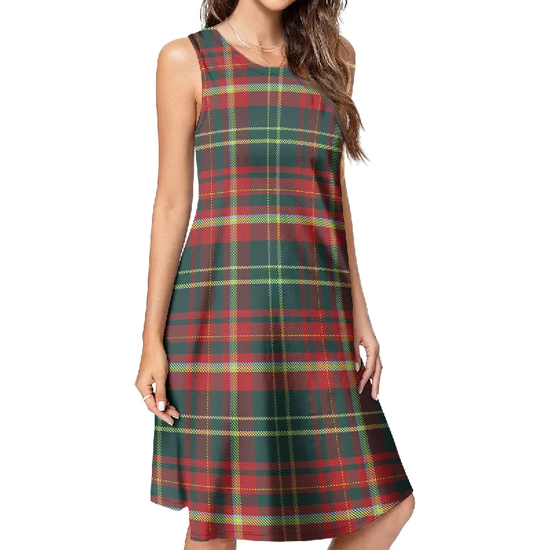 New Brunswick Province Canada Tartan Womens Casual Dresses Color block unclassified dresses