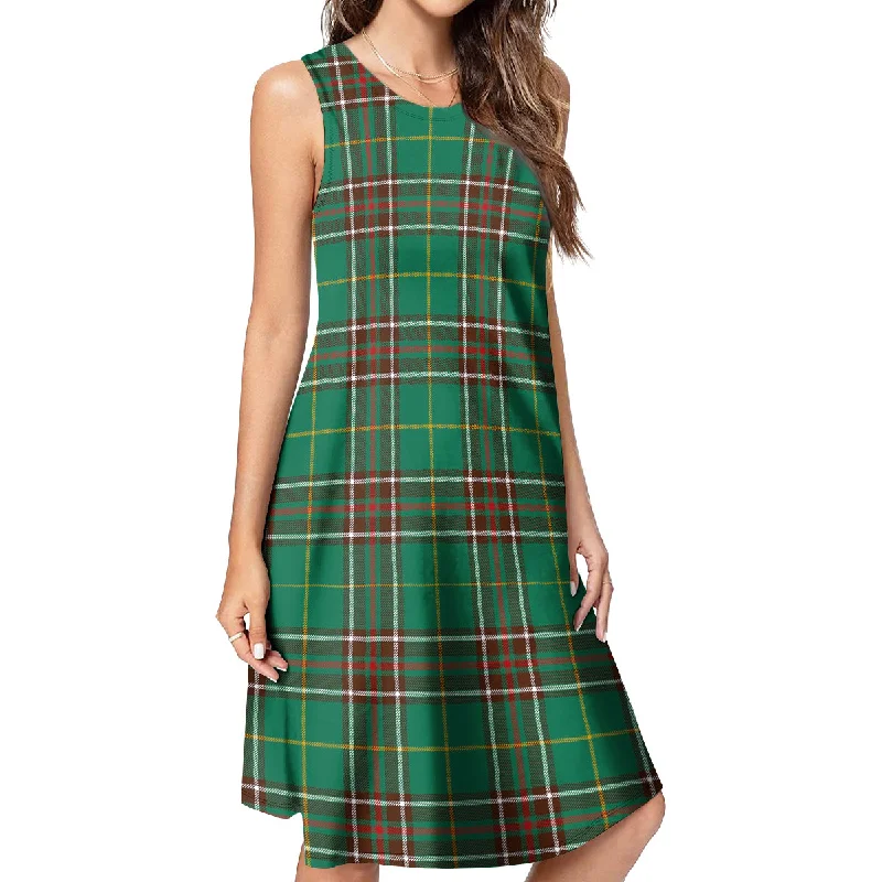 Newfoundland And Labrador Province Canada Tartan Womens Casual Dresses Best-selling unclassified dresses